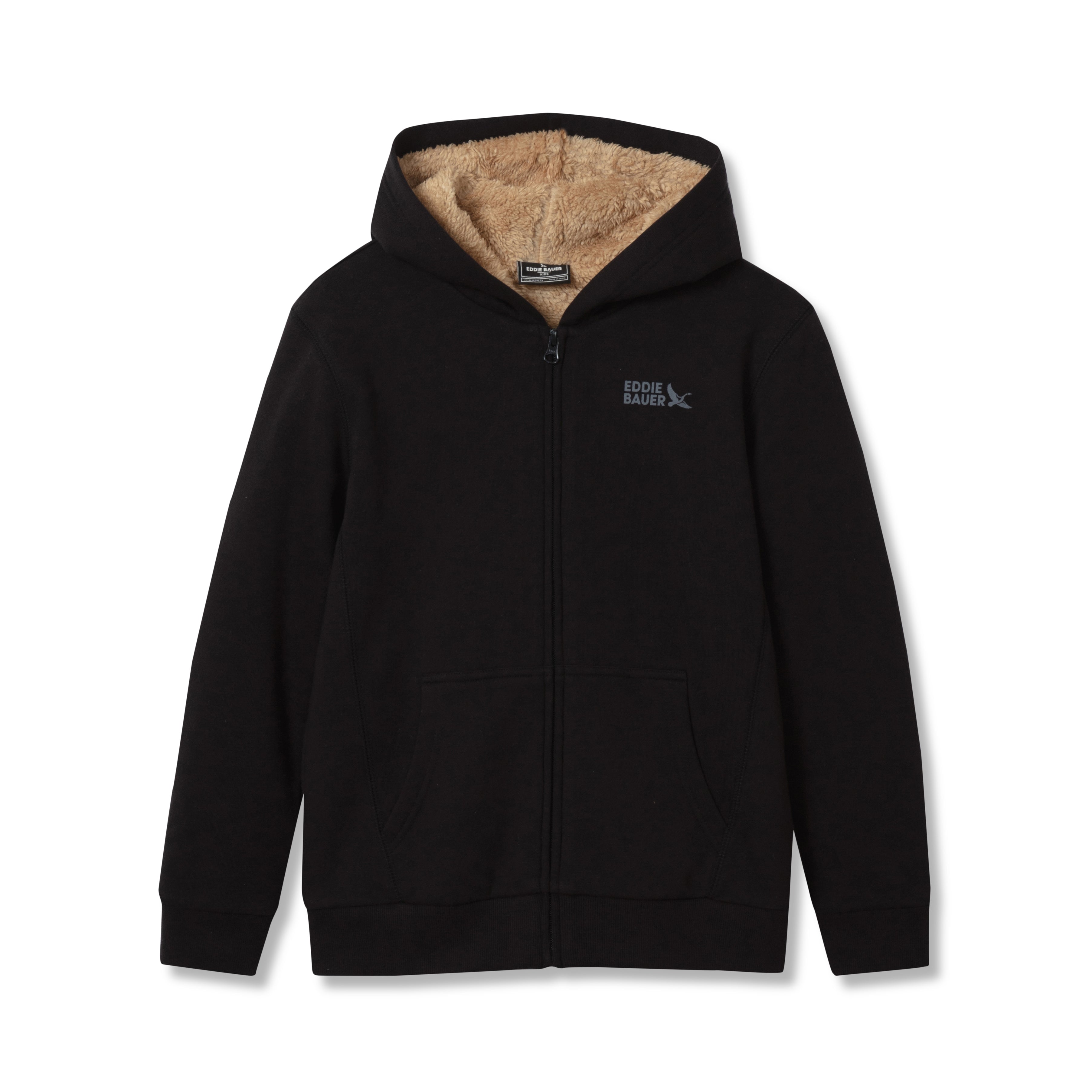 Eddie Bauer Kids Boys Camp Fleece Faux Shearling Hoodie