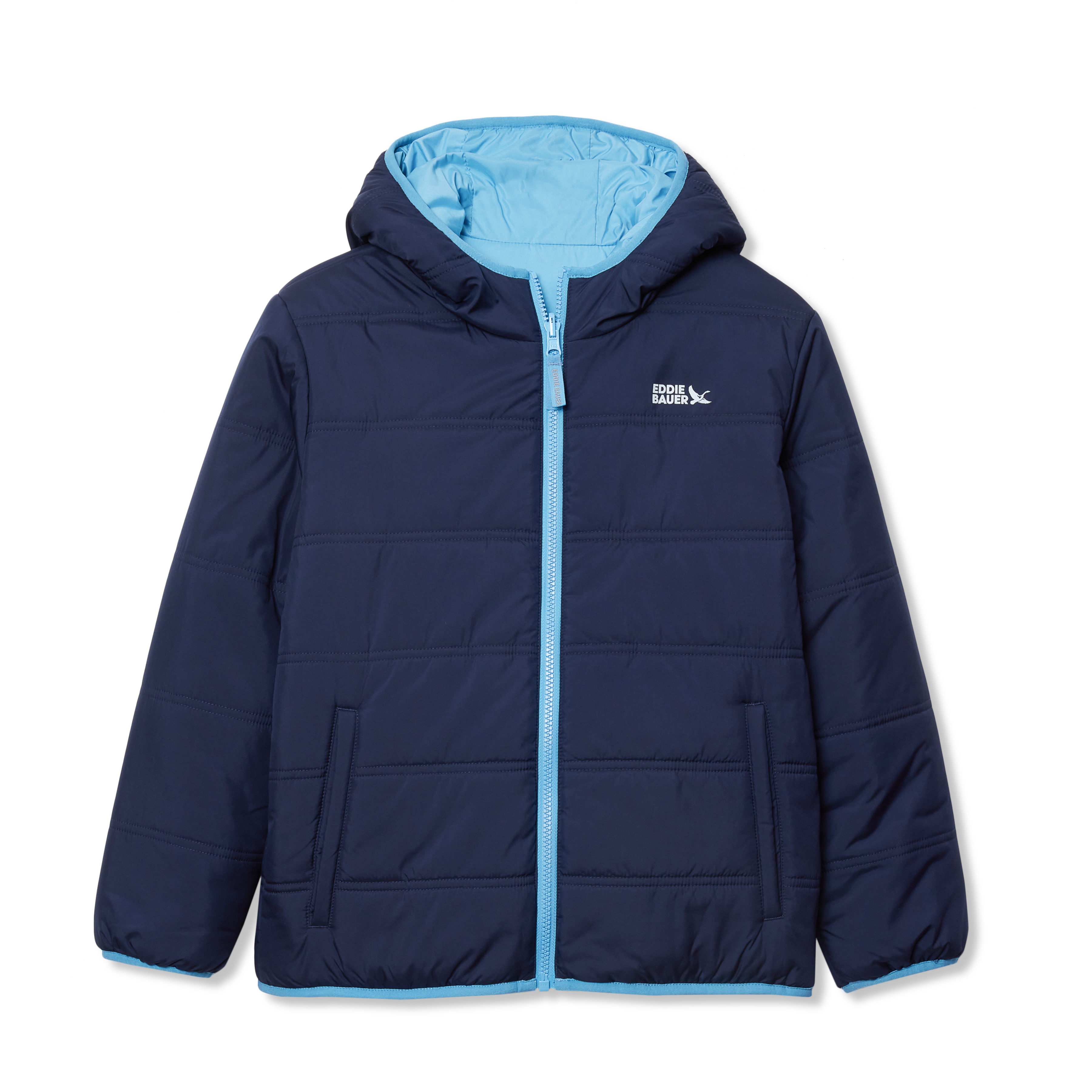 Eddie Bauer Girls Deer Harbor Reversible Hooded Jacket – Eddie
